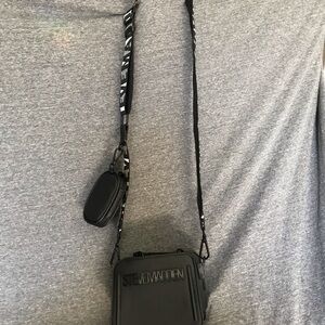 Steve Madden Black Crossbody Bag with Black Accents